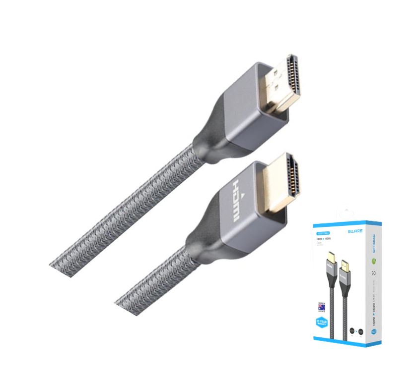 8Ware Premium HDMI 2.0 Cable 3m Retail Pack- 19 pins Male to Male UHD 4K HDR High Speed with Ethernet ARC 24K Gold Plated 30AWG 8Ware Premium HDMI 2.0 Cable 3m Retail Pack- 19 pins Male to Male UHD 4K HDR High Speed with Ethernet ARC 24K Gold Plated 30AWG